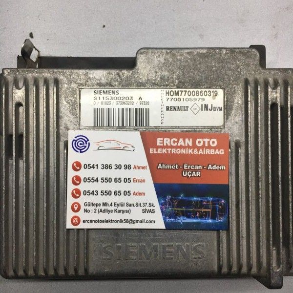 Renault 19 R19 1.6 Motor Beyni - s115300203a