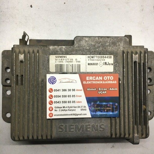 Renault Megane 1 Motor Beyni HOM7700864458- S113717115 D