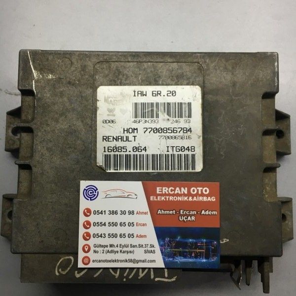 Renault Twingo 1.2 ECU Beyin 7700865016 7700856784 16085.064 IAW 6R.20