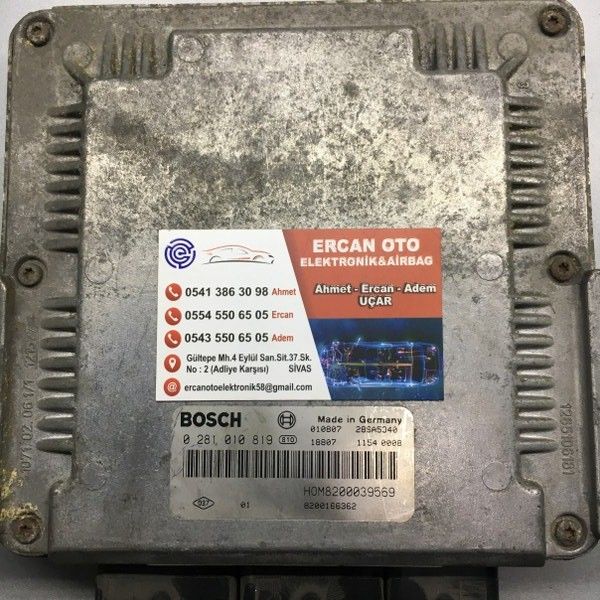 Renault 1.9 (2001) IMMO KAPALI - Bosch EDC15 0281010819
