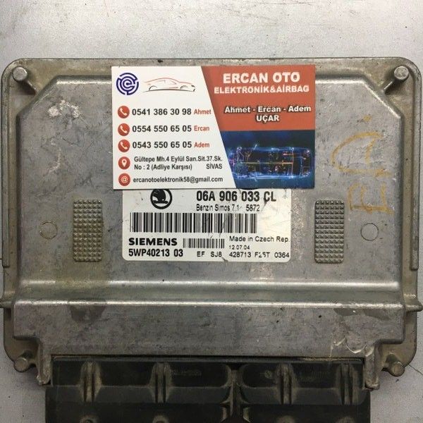 Siemens VDO, VW, Simos 7.1, 06A906033CL, 06A 906 033 CL, 5WP40213 03