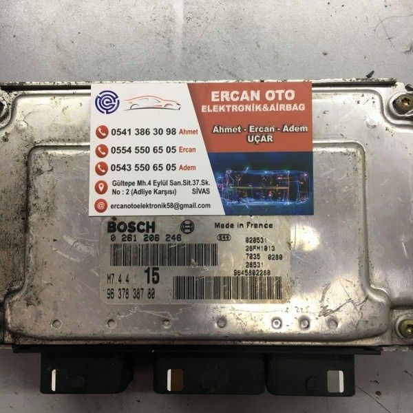 CITROEN SAXO PEUGEOT 106 1.1 BOSCH 0261206246, 0261206246, 9648484380, 96484 843 80, M7.4.4 15