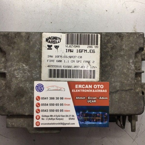 FIAT SEICENTO SPOR 1.1 ECU IAW 16FM.E6 46534753