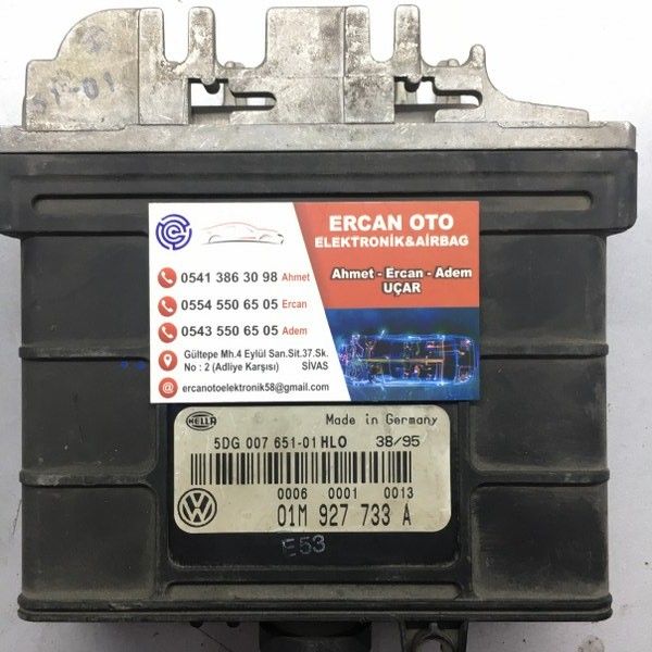 5DG 007 651-01 HLO / 01M 927 733 A VW GOLF IV Otomatik anzman Beyni