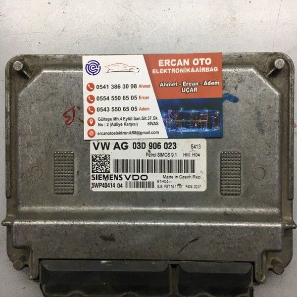 VW VOLKSWAGEN POLO 1.2 03D 906023, 03D906023, SIEMENS VDO 5WP40414 04, 5WP4041404