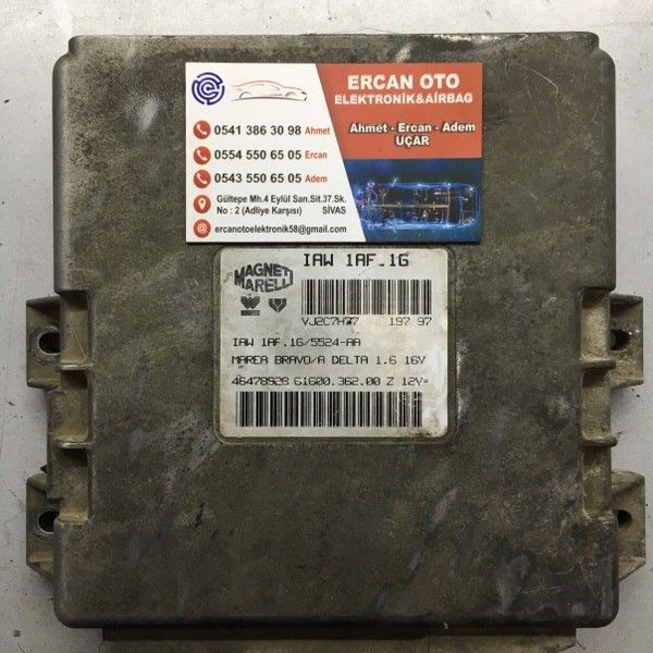 Fiat Marea Bravo Delta ECU Beyin Magneti Marelli 46478928 IAW 1AF.1GFiat Marea Bravo Delta ECU Beyin Magneti Marelli 46478928 IAW 1AF.1G