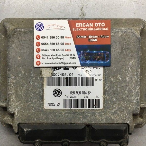 VW Polo 1.4 ECU Beyni 036906014BM 036 906 014 BM 61600.495.04 IAW4CV.V2