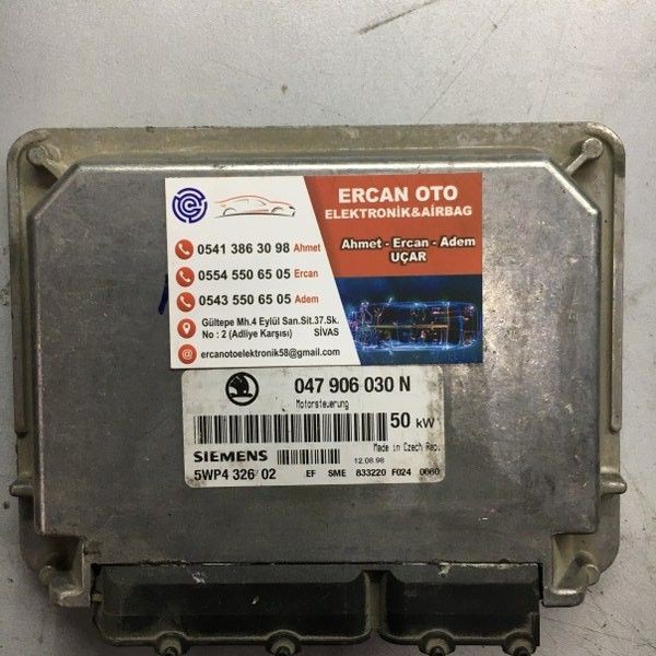 Skoda Felicia 1.3 Motor Beyni Siemens 047 906 030 N - 047906030N - 5WP4352