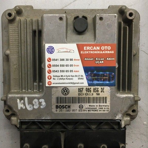 VW GOLF V MED9.5.10 ECU 0261S02097 0261 S02 097 06F906056DE 06F 906 056 DE
