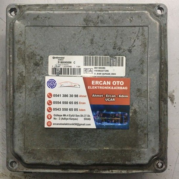 CITROEN PEUGEOT SREKL S180045056 C, S180045056C, 9801965580, HW 9800377280, SIM824