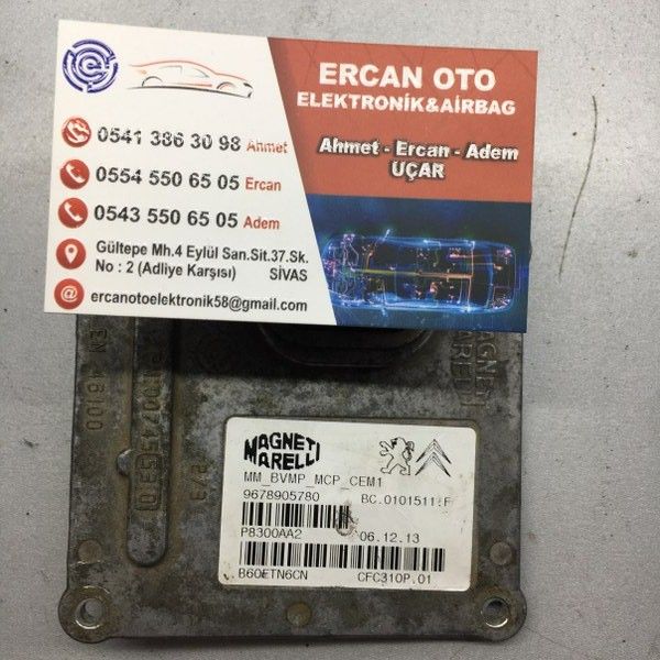 Peugeot 308 508 Partner Citroen Berlingo Otomatik anzman Robot Beyni Magneti Marelli 9675305480 - CFC310P.01 - BC.0107299.A
