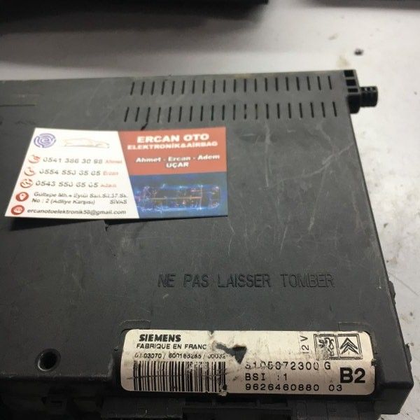 PEUGEOT 206 BSI T1 B2 SIEMENS S105872300G, S105872300 G, 9626460880 03