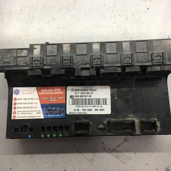 Mercedes W211 E Class Arka Sam Beyni Hella 211 545 56 01 - 2115455601 - 5DK 008 047-57 - 5DK008047-57
