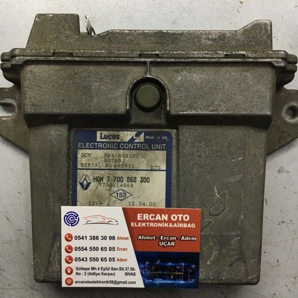 RENAULT CLIO KANGOO 1.9 D LUCAS R04080010E, HOM 7 700 868300, HOM7700868300, 7700868300