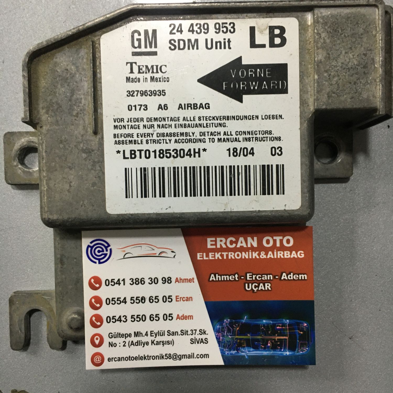 OPEL CORSA C ARBAG BEYN 24 439 953 LB