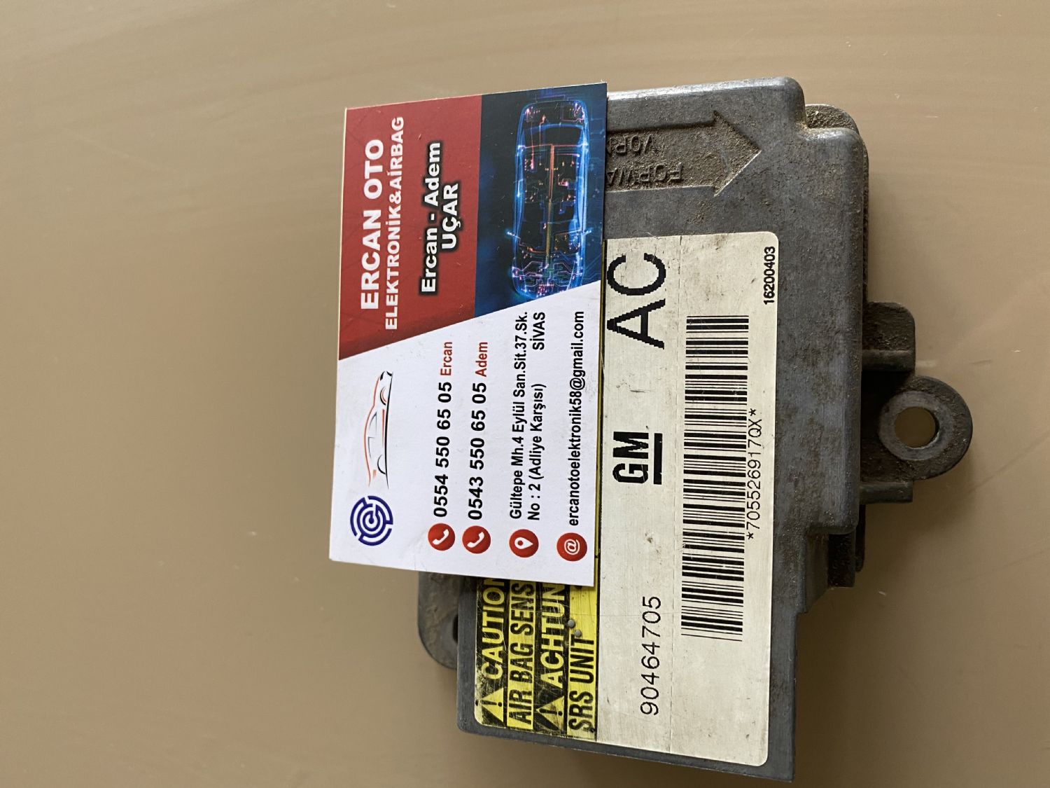 OPEL VECTRA AIRBAG BEYNI 90464705 AC