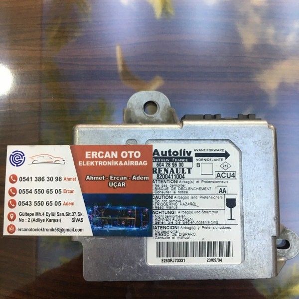 Renault Megane MK2 Airbag Beyni AA -  8200481127 - 604 28 96 00