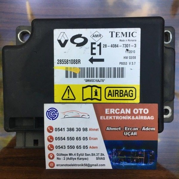 Renault Fluence Megane III  Airbag Beyni E1 - 285581088R