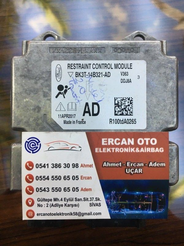 Ford Transit Airbag Beyni BK3T-14B321-AD V363 DDJ8A