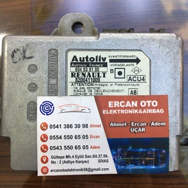 RENAULT MEGANE II HAVA YASTII BEYN AB - 7701069906 - 8200246183 - 8200367445 - 8200380047 