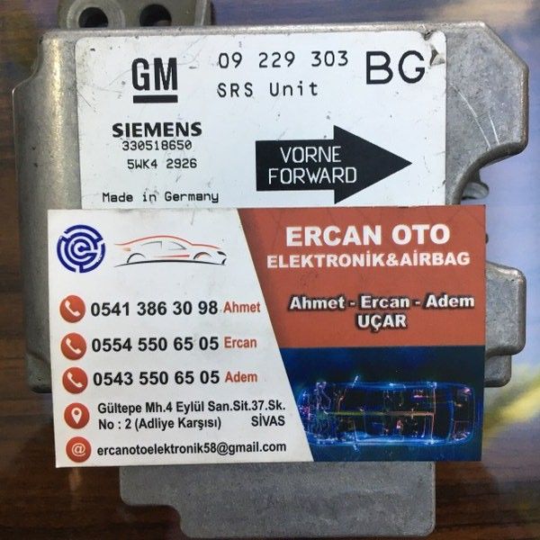 OPEL ARBAG BEYN - 09 229 303 BG 5WK42926 BG