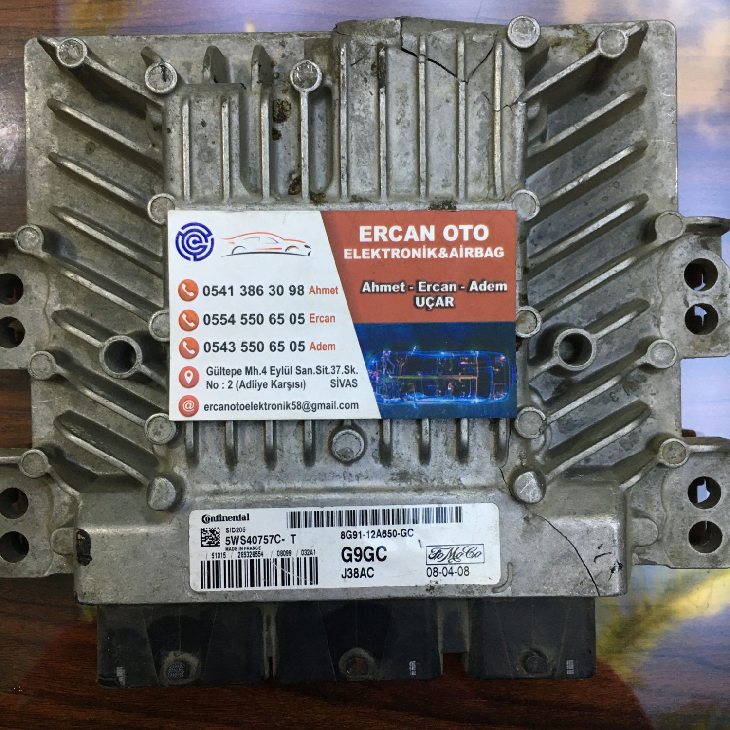 Ford Mondeo 2.0 Duratorq, SID206, 5WS40757C-T, 8G91-12A650-GC
